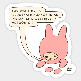 Instantly Digestible Webcomic Sticker